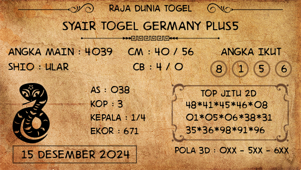 Prediksi Germany Plus5