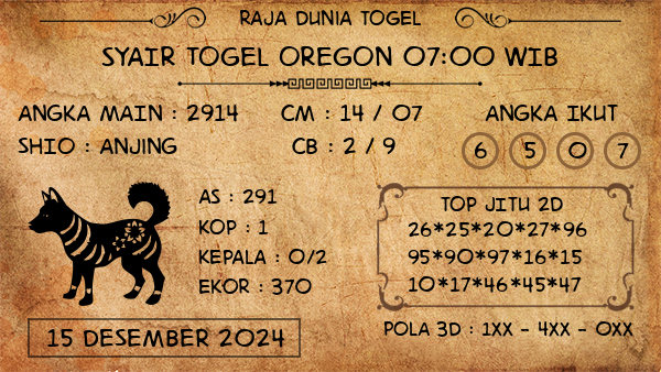 Prediksi Oregon 07:00 WIB