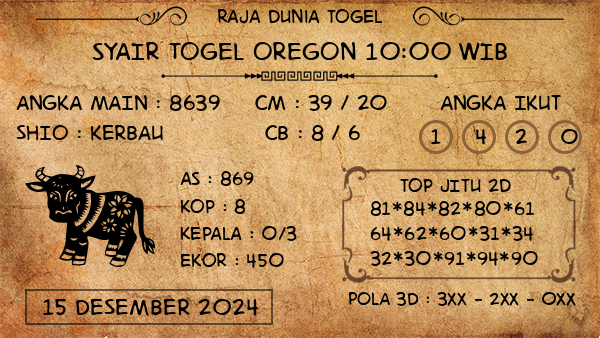 Prediksi Oregon 10:00 WIB