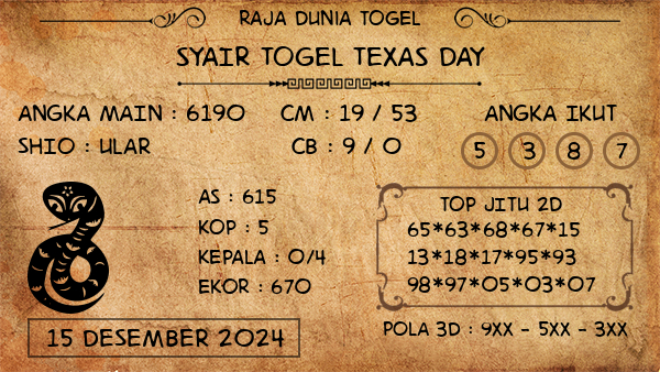 Prediksi Texas Day