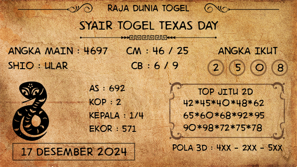 Prediksi Texas Day