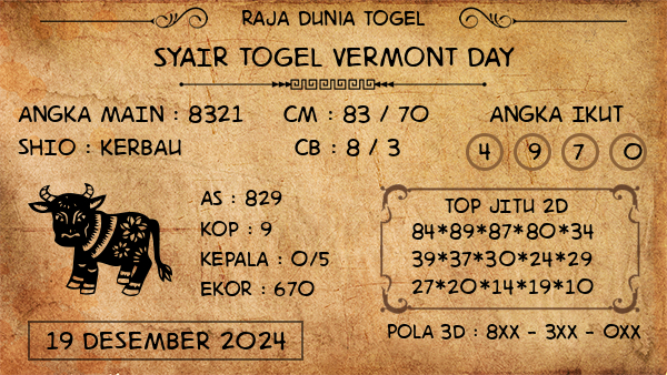 Prediksi Vermont Day