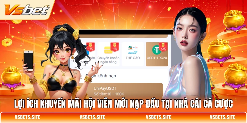 Lợi ích khuyến mãi hội viên mới nạp đầu tại nhà cái cá cược Lợi ích khuyến mãi hội viên mới nạp đầu tại nhà cái cá cược